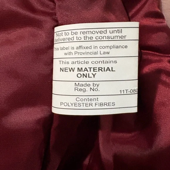 Danier Red Leather Button-Front Jacket - Picture 4 of 9